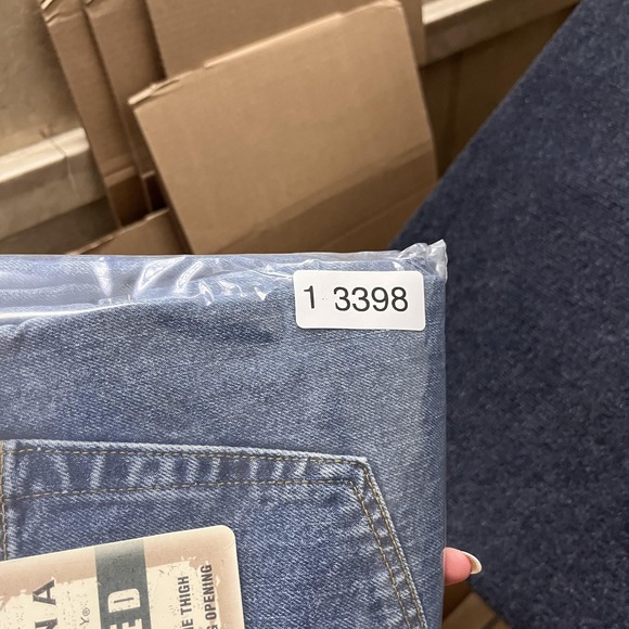 Vintage Arizona Jean Company Jeans Mens 42x32 Relaxed Stone Wash Denim Tapered - Picture 14 of 14